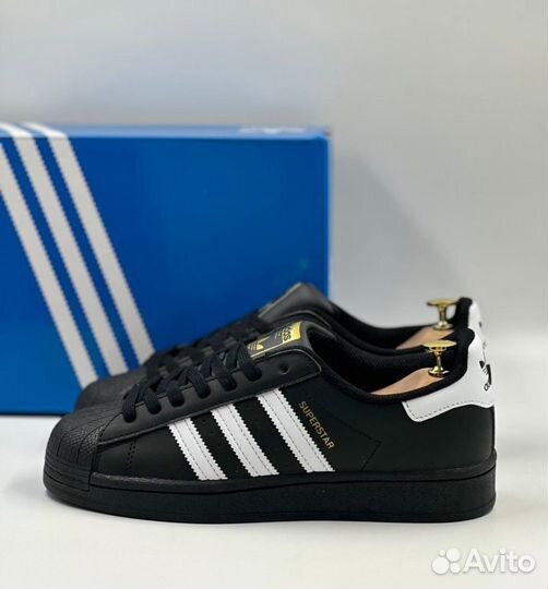 Мужские кроссовки Adidas Superstar Black