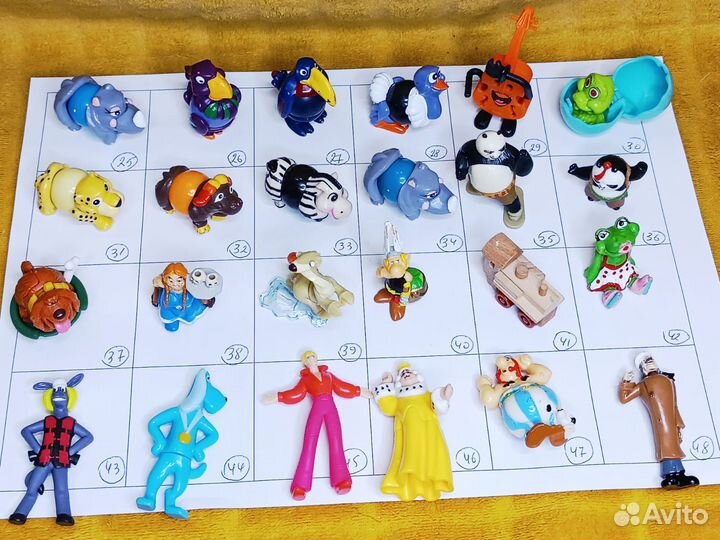 Игрушки из киндера 90х