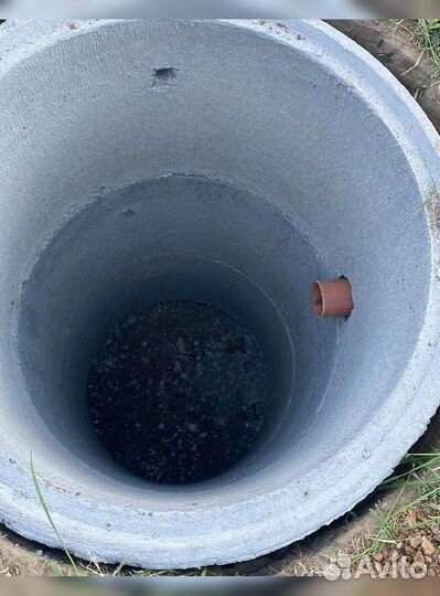 Установка септика из бетонных колец