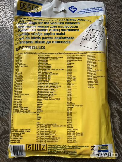 Мешки для пылесоса electrolux, LG electronics