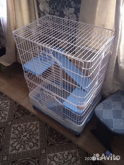 Клетка для грызунов большая 2 яруса