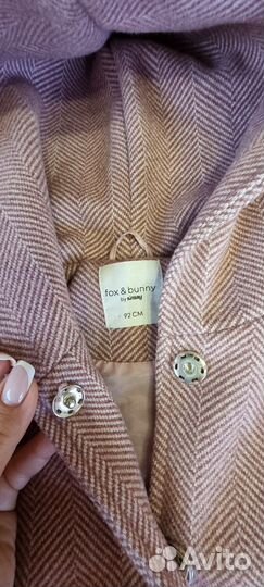 Пальто демисезонное для девочки 92