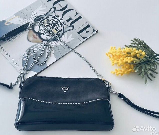 Сумка женская через плечо натуральная замша