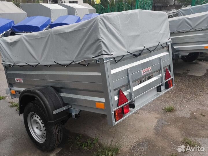 Прицеп Спутник Zn 1912/48 низкий тент