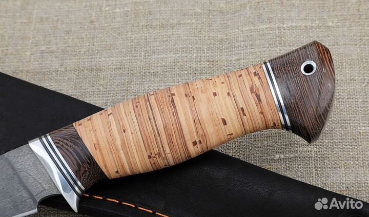 Нож Фокс Х12мф рукоять береста