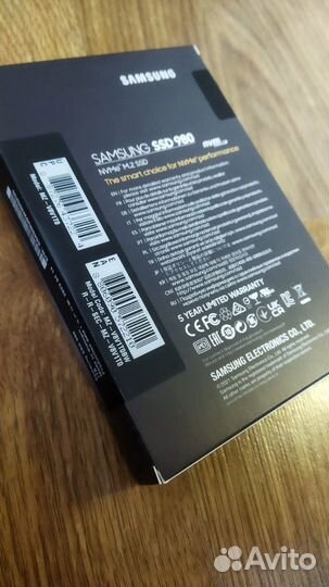 SSD накопитель Samsung 980 M.2 2280 1 тб