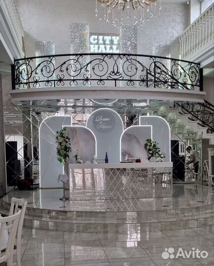 Оформление свадьбы. Фотозона, президиум