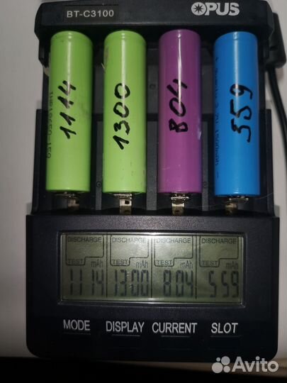 Аккумуляторы 18650 высокотоковые бу