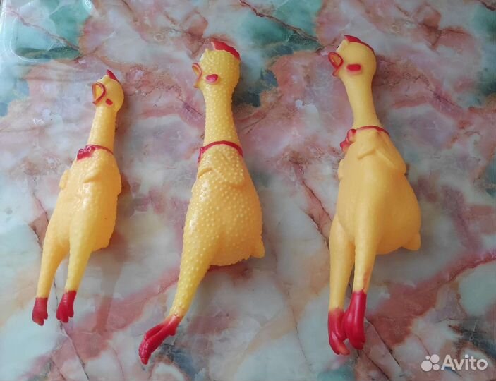 Резиновае курицы для собак