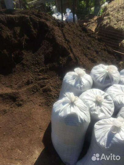 Перегной в мешках