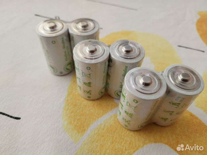 Батарейки C (LR14), 6 штук