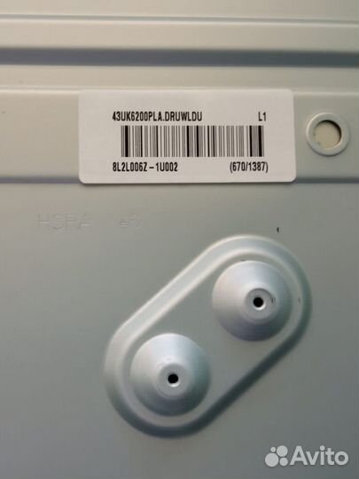 Телевизор lg 43uk6200pla по запчастям