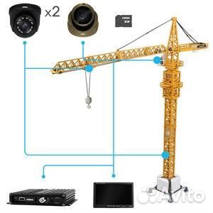 Монтаж видеонаблюдения на кран