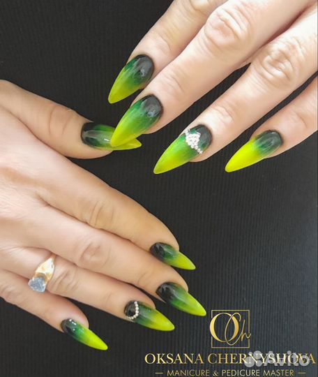 Маникюр титановые ноготочки