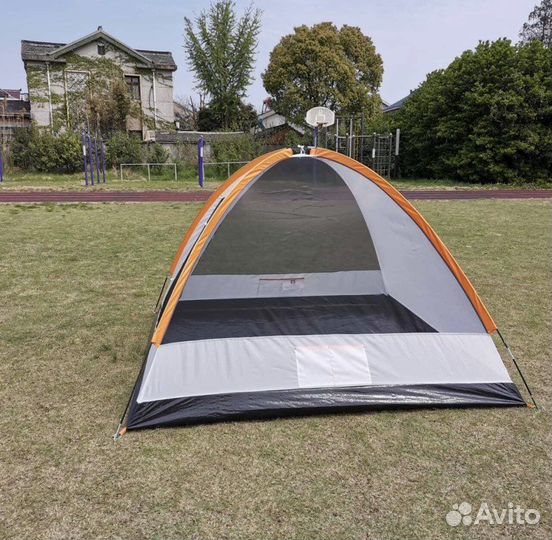 Палатка туристическая 3-4 местная с тент навесом