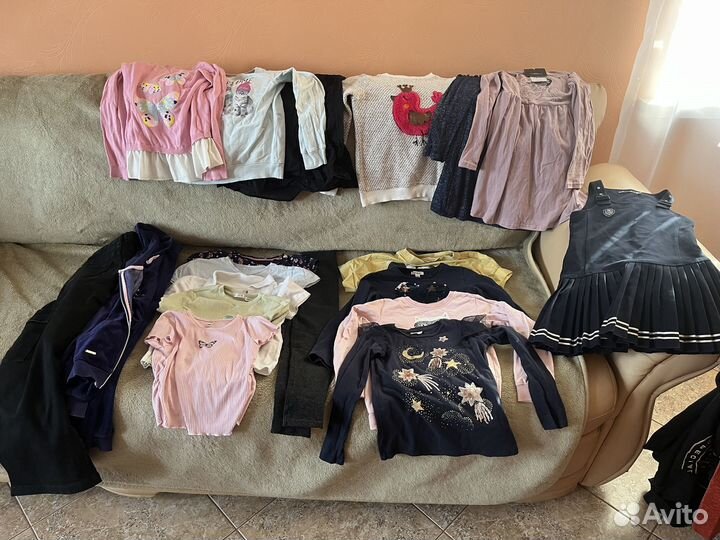 Одежда на девочку пакетом 128-134