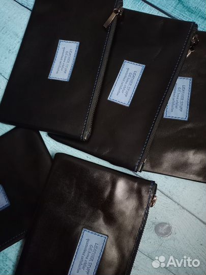 Косметичка из натуральной итальянской кожи