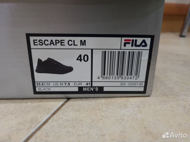 Кросовки fila Escape CL