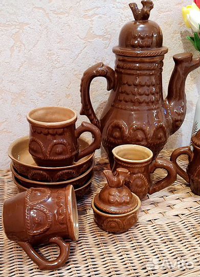 Сервиз глиняный набор