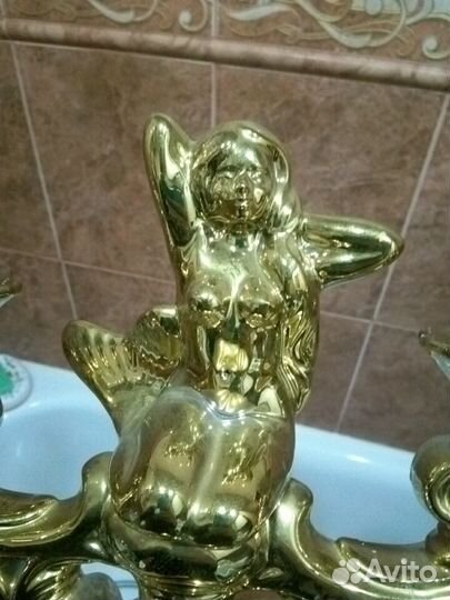 Подсвечник форфоровый русалка
