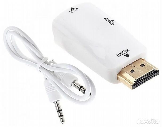 Конвертер переходник hdmi - VGA 6909 White