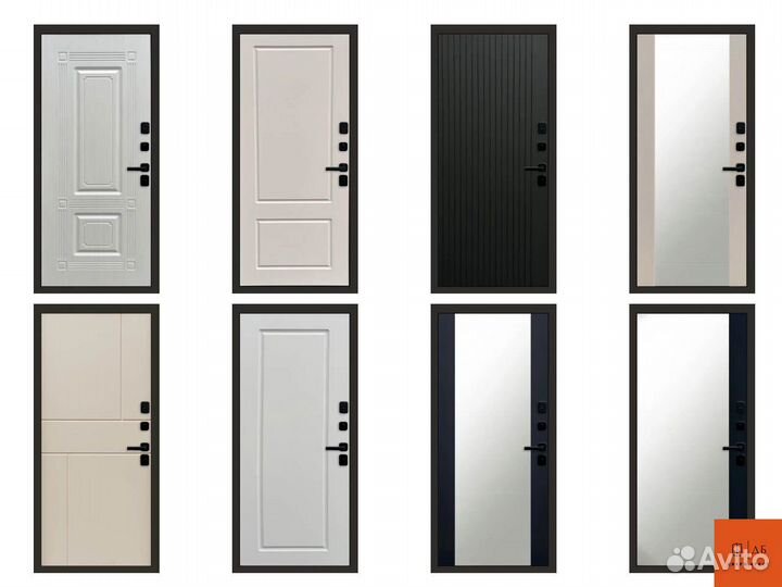 Стальная Дверь с зеркалом Престиж