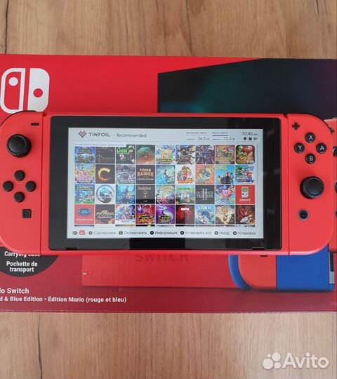 Nintendo switch mario edition rev.2 прошитая