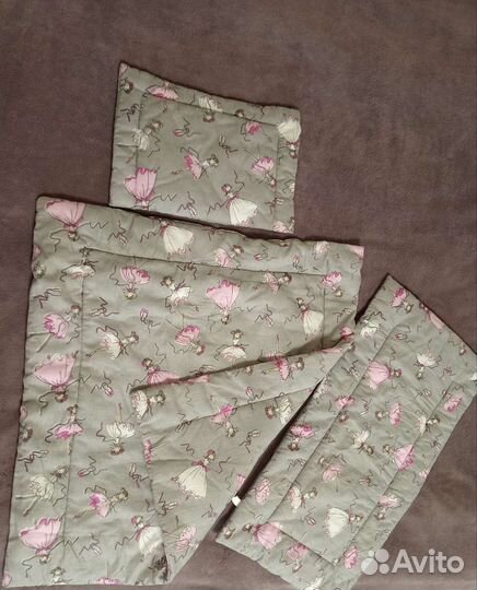 Комплект в коляску подушка матрас одеяло