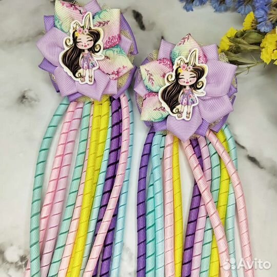 Бантики с пружинками/ резинки для девочек