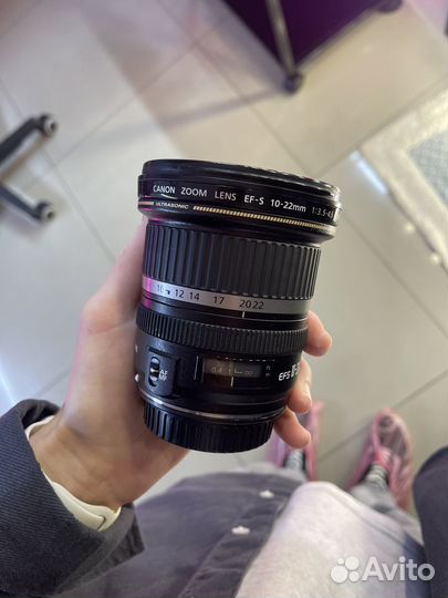 Объектив canon zoom lens ef-s 10-22 mm 1:3.5-4.5
