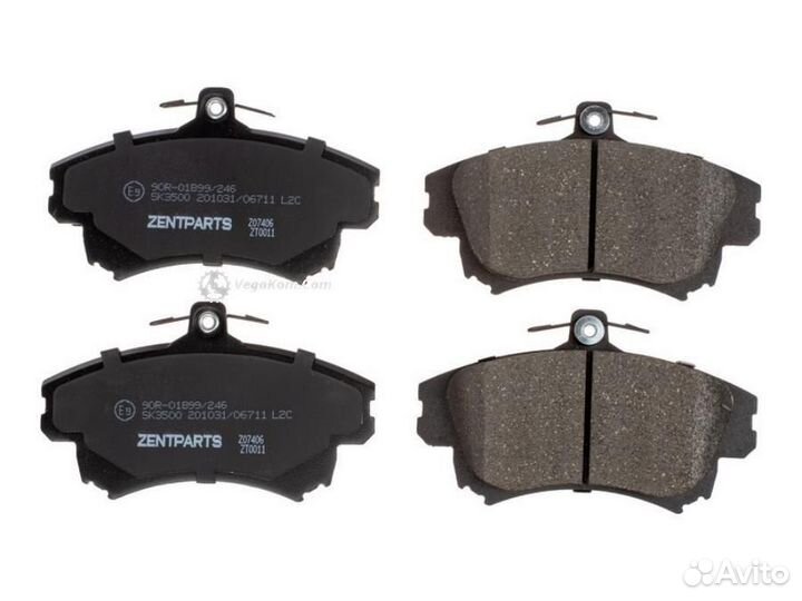 Колодки передние Mitsubishi Carisma Volvo S40 V40 Z07406