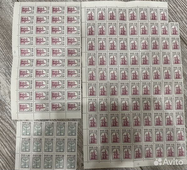 Почтовые марки новые и гашеные