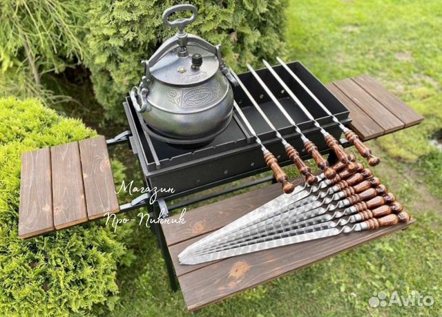 Шампура с деревянной ручкой