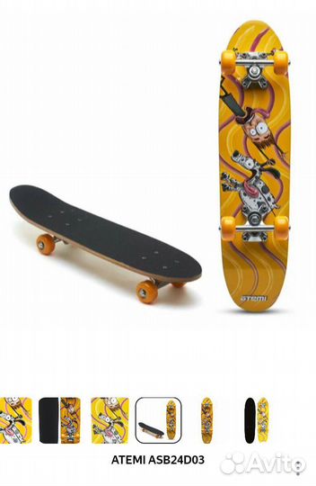 Скейтборд детский новый atemi ASB24D03