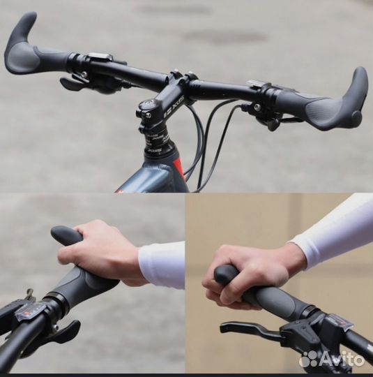 Грипсы с рогами для велосипеда