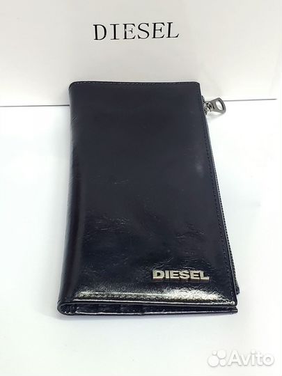 Купюрница кошелёк клатч мужской кожаный Diesel