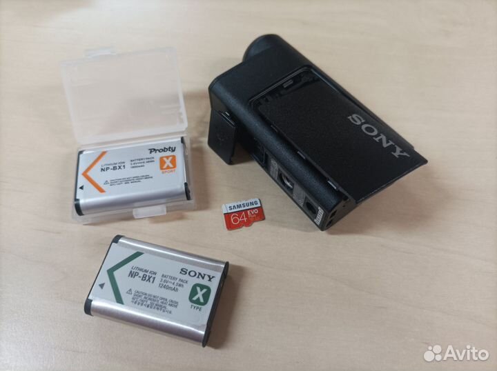 Sony hdr as50 + 64гб + акб + крепление