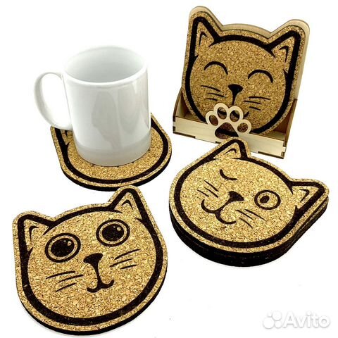 Подставки под горячее из пробкового дерева