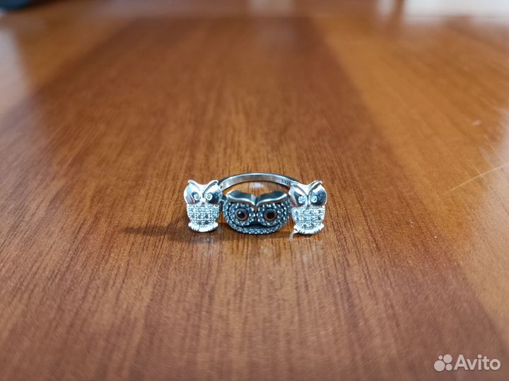 Серебряное колечко и серьги