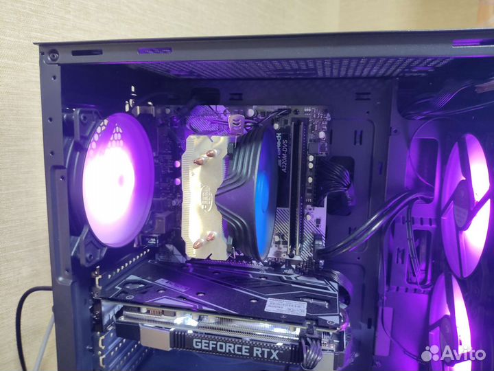 Ryzen 5 2600 A320m 16gb ddr4 + куллер