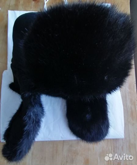 Шапка ушанка норка