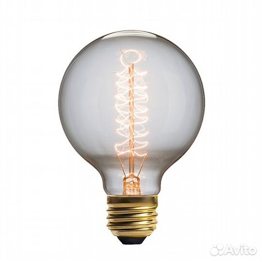 Винтажная лампа Эдисон Radio Spiral (G95) 32 нити