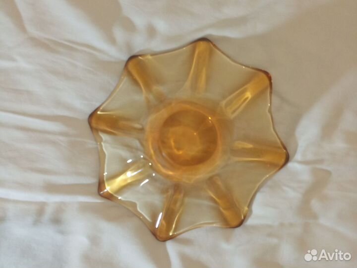 Салатник-конфетница цветное стекло