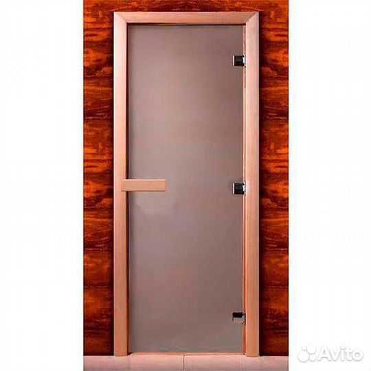 Дверь в баню Сатин матовая 1,8 метра