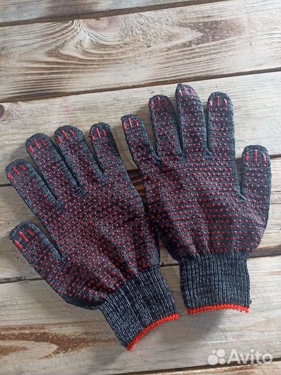 Перчатки рабочие с пвх