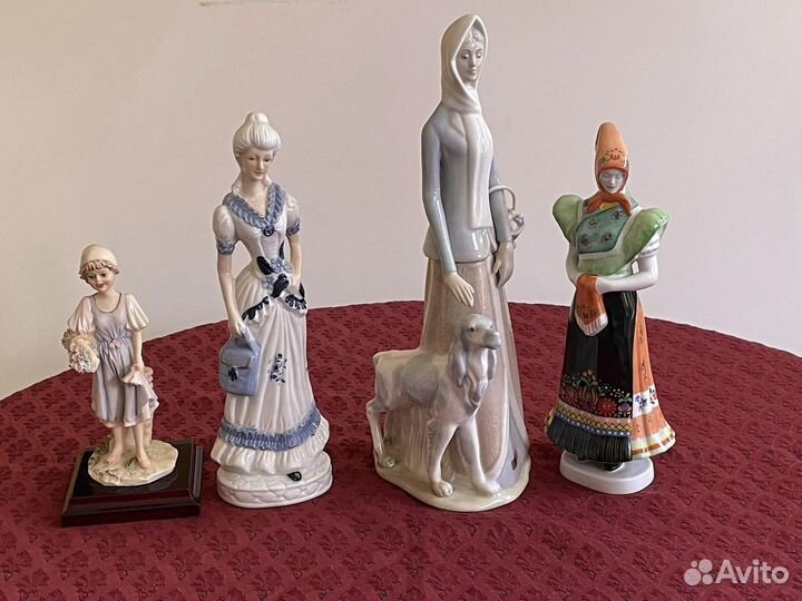 4х статуэтки Фигуры фарфор Каподимонте Венгрия Чех