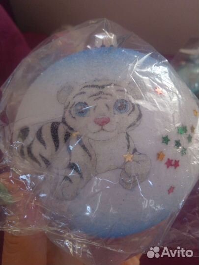 Шары на ёлку новые стекло