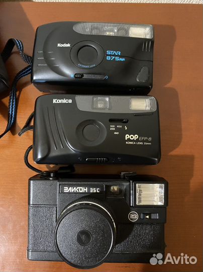 Плёночные фотоаппараты Kodak,Konica,Эликон