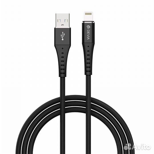 Кабель Devia Braid Series Cable Lightning - Black