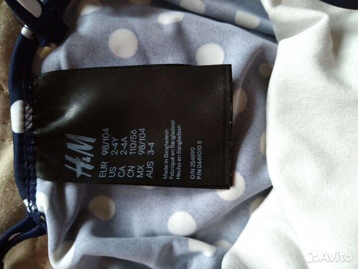 Купальник для девочки hm 98-104